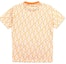 Lookbook 펜디 SS23 오렌지 모노그램 프린트 반팔 캐주얼 티셔츠. FAF682AN66F1KRO