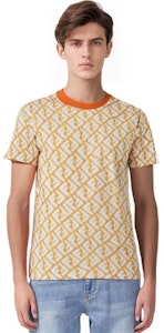 펜디 SS23 오렌지 모노그램 프린트 반팔 캐주얼 티셔츠. FAF682AN66F1KRO Purchase 펜디 SS23 오렌지 모노그램 프린트 반팔 캐주얼 티셔츠. FAF682AN66F1KRO