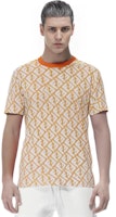 FENDI SS23 Orange Monogram Cetak Baju-T Lengan Pendek Kasual. FAF682AN66F1KRO Details for FENDI SS23 Orange Monogram Cetak Baju-T Lengan Pendek Kasual. FAF682AN66F1KRO