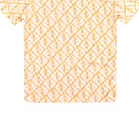 FENDI SS23 Orange Monogram Cetak Baju-T Lengan Pendek Kasual. FAF682AN66F1KRO 1