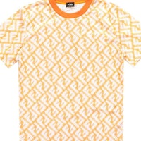 FENDI SS23 Orange Monogram Cetak Baju-T Lengan Pendek Kasual. FAF682AN66F1KRO 2
