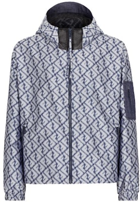 FENDI SS23 Silver Blue Logo Print Full-Zip Hoodie Jacket. FAA890AN62F1KRN Order FENDI SS23 Silver Blue Logo Print Full-Zip Hoodie Jacket. FAA890AN62F1KRN