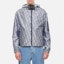 Shop FENDI SS23 Silver Blue Logo Print Full-Zip Hoodie Jacket. FAA890AN62F1KRN