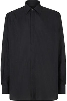 FENDI SS23 Solid Black Long Sleeve Casual Button-Up Shirt. FS0585AKEGF0QA1 Order FENDI SS23 Solid Black Long Sleeve Casual Button-Up Shirt. FS0585AKEGF0QA1