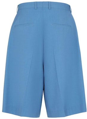 펜디 SS23 솔리드 플리츠 루즈핏 스트레이트 반바지 블루. FB0695AMYTF0QR0 Lookbook 펜디 SS23 솔리드 플리츠 루즈핏 스트레이트 반바지 블루. FB0695AMYTF0QR0