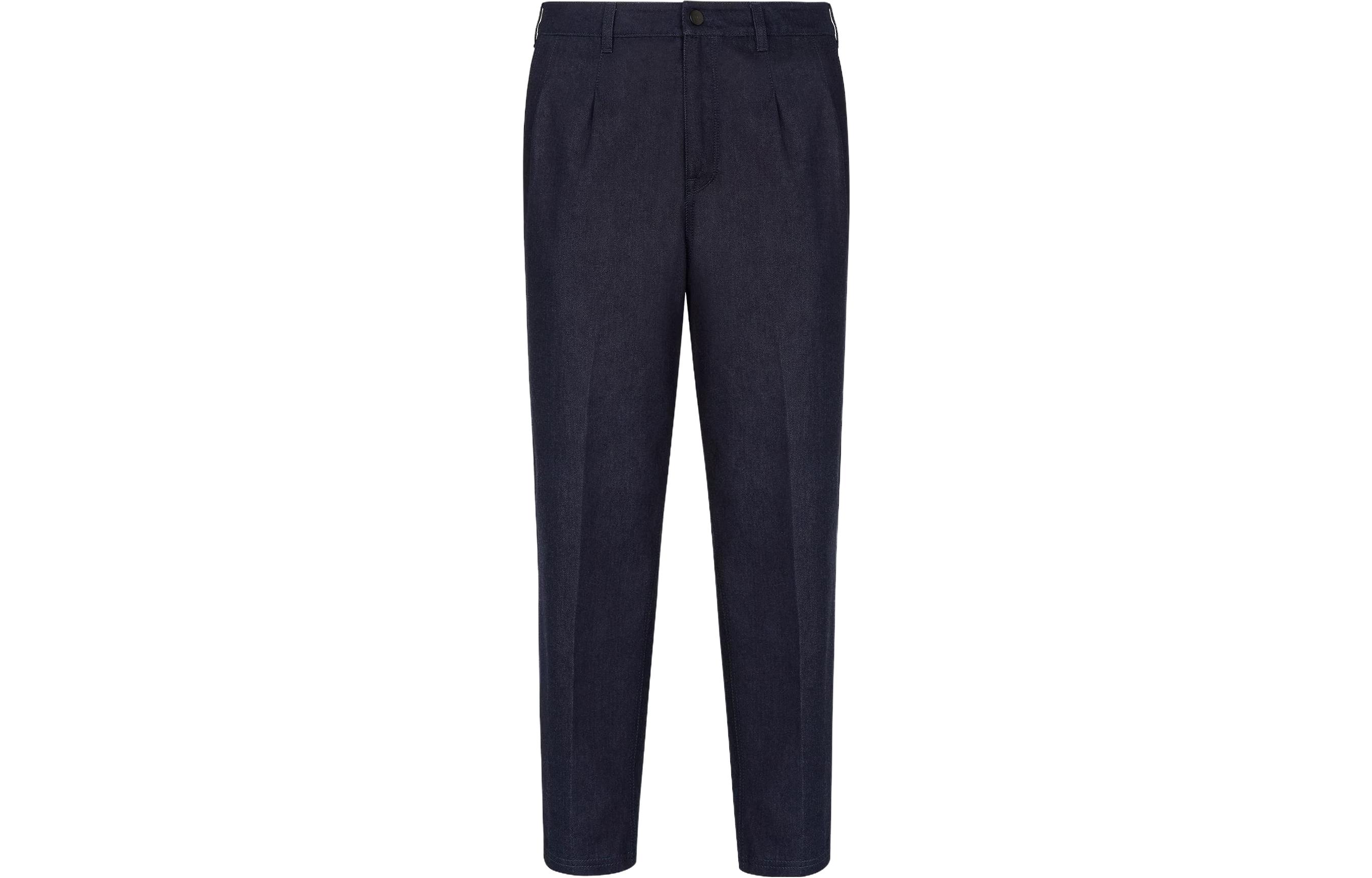 FENDI SS23  Straight-Leg Solid Logo Patch Jeans Blue. FLP287AIZBF0QG0