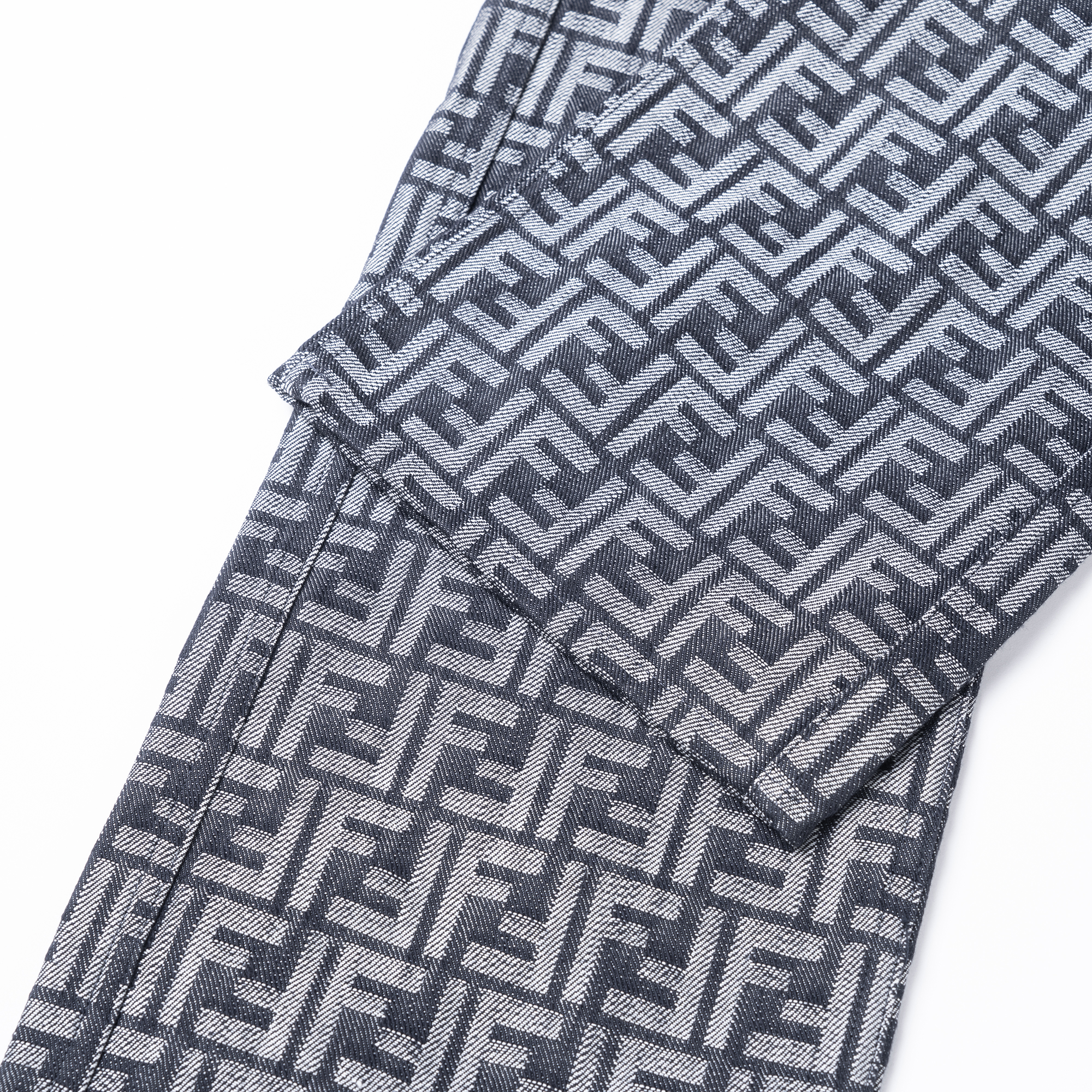 Cheap FENDI SS23 Seluar Jeans Denim Kasual Cetakan Huruf Biru. FLP302AMZ3F0ZNZ