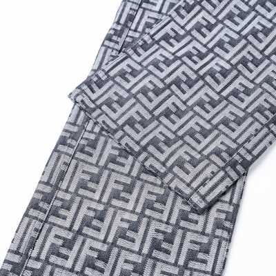 FENDI SS23 All-Over Letter Print Casual Denim Jeans Blue . FLP302AMZ3F0ZNZ Cheap FENDI SS23 All-Over Letter Print Casual Denim Jeans Blue . FLP302AMZ3F0ZNZ