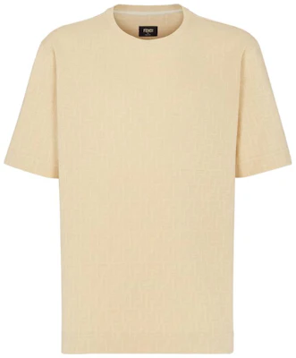 FENDI SS23 全標誌短袖圓領T恤 米色 男裝 FY0936AN1TF0PKL Order FENDI SS23 全標誌短袖圓領T恤 米色 男裝 FY0936AN1TF0PKL