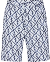 FENDI SS23 Diagonal FF Print High-Waisted Bermuda Shorts Men Blue FB0821AN0KF0V6W FENDI SS23 Diagonal FF Print High-Waisted Bermuda Shorts Men Blue FB0821AN0KF0V6W