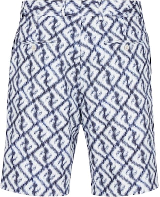 FENDI SS23 Diagonal FF Print High-Waisted Bermuda Shorts Men Blue FB0821AN0KF0V6W Lookbook FENDI SS23 Diagonal FF Print High-Waisted Bermuda Shorts Men Blue FB0821AN0KF0V6W