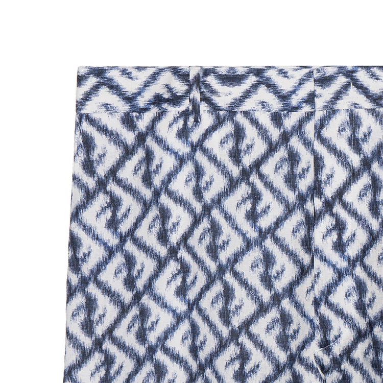 Details for 芬迪 SS23 斜纹FF印花高腰男士蓝色中裤 FB0821AN0KF0V6W