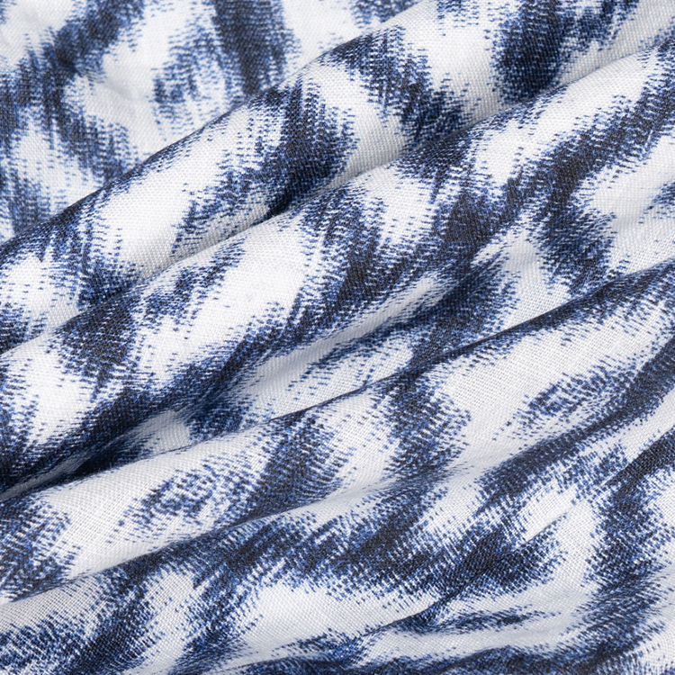 Sizing 芬迪 SS23 斜纹FF印花高腰男士蓝色中裤 FB0821AN0KF0V6W