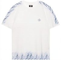 FENDI SS23 Gradient Logo Short-Sleeve Pullover T-Shirt White FY0894AN21F0QR0 FENDI SS23 Gradient Logo Short-Sleeve Pullover T-Shirt White FY0894AN21F0QR0