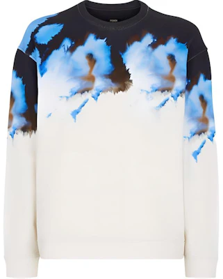 Fendi SS23 Gradient Print Colorblock Crewneck Long Sleeve Sweatshirt Men FY3938AN1YF0QR0 Buy Fendi SS23 Gradient Print Colorblock Crewneck Long Sleeve Sweatshirt Men FY3938AN1YF0QR0