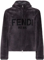 Fendi SS23 Gray Logo Print Casual Hoodie Jacket FM0152AFNAF11H6 Fendi SS23 Gray Logo Print Casual Hoodie Jacket FM0152AFNAF11H6