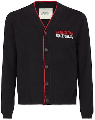 FENDI SS23 Limited Edition V-Neck Letter Knit Sweater Black FZC491ANG2F0QA1 Order FENDI SS23 Limited Edition V-Neck Letter Knit Sweater Black FZC491ANG2F0QA1