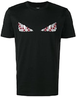 FENDI SS23 Monster Eyes Grafik Hitam Baju-T Lengan Pendek Lelaki. FY0894A6ZDF0QA1 Order FENDI SS23 Monster Eyes Grafik Hitam Baju-T Lengan Pendek Lelaki. FY0894A6ZDF0QA1