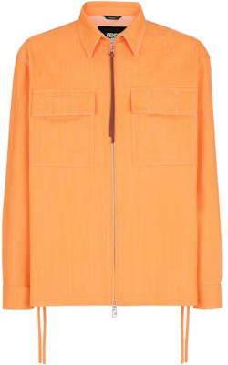 Fendi SS23 橙色口袋拉鍊襯領外套 FW1226AN51F0TX8 Buy Fendi SS23 橙色口袋拉鍊襯領外套 FW1226AN51F0TX8