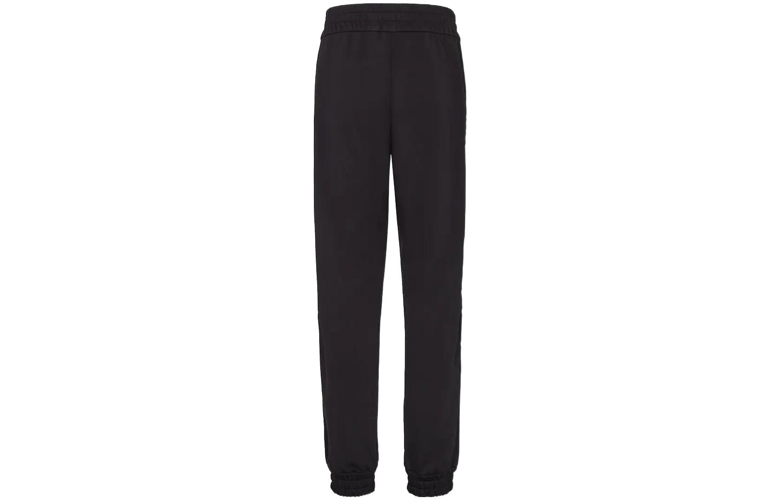 Lookbook FENDI SS23 羅馬膠囊系列黑色針織男裝字母印花運動長褲 FAB755AM0RF0GME