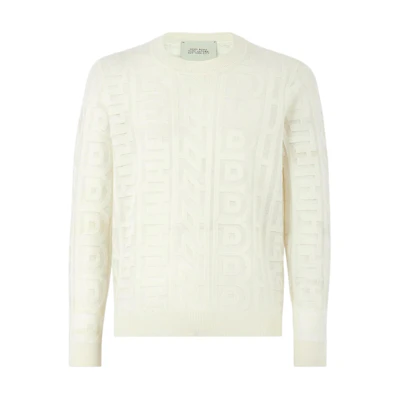 FENDI SS23 Roma Capsule Wool Logo Jacquard Knit Sweater . FZX131AMBXF1J7C