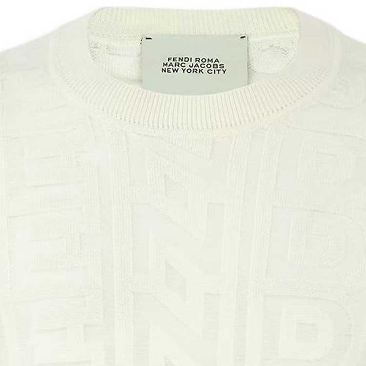 FENDI SS23 Roma Capsule Wool Logo Jacquard Knit Sweater . FZX131AMBXF1J7C 圖 7