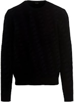 FENDI SS23 Solid Color FF Logo Crewneck Long Sleeve Sweater Black . FZX005AMBUF0QA1 FENDI SS23 Solid Color FF Logo Crewneck Long Sleeve Sweater Black . FZX005AMBUF0QA1