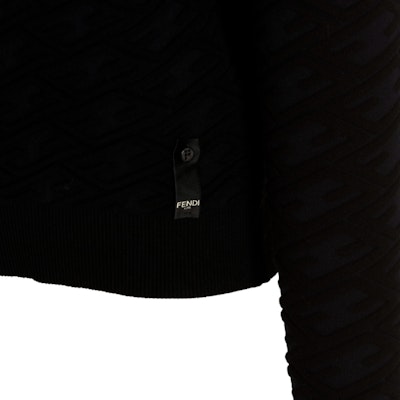 FENDI SS23 Solid Color FF Logo Crewneck Long Sleeve Sweater Black . FZX005AMBUF0QA1 Purchase FENDI SS23 Solid Color FF Logo Crewneck Long Sleeve Sweater Black . FZX005AMBUF0QA1