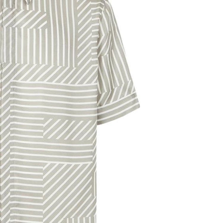 Details for 芬迪 SS23 条纹短袖钮扣衬衫 米色 FS0795APQGF0QB9