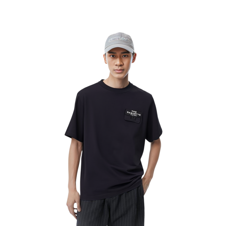 FENDI SS24  Black Letter Print Crewneck T-Shirt FY1240AOFNF0QA1 圖 5