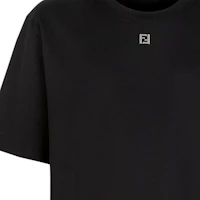 Purchase FENDI SS24 黑色標誌貼花寬鬆版T恤 FY0936ARYYF0QA1
