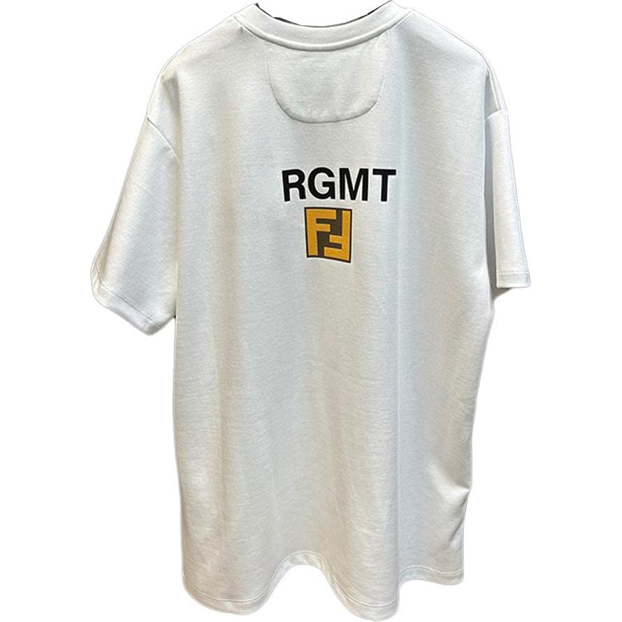 Cheap 芬迪 SS24 黑色卡通印花标志休闲圆领T恤 FY1144AQJLF0QA1