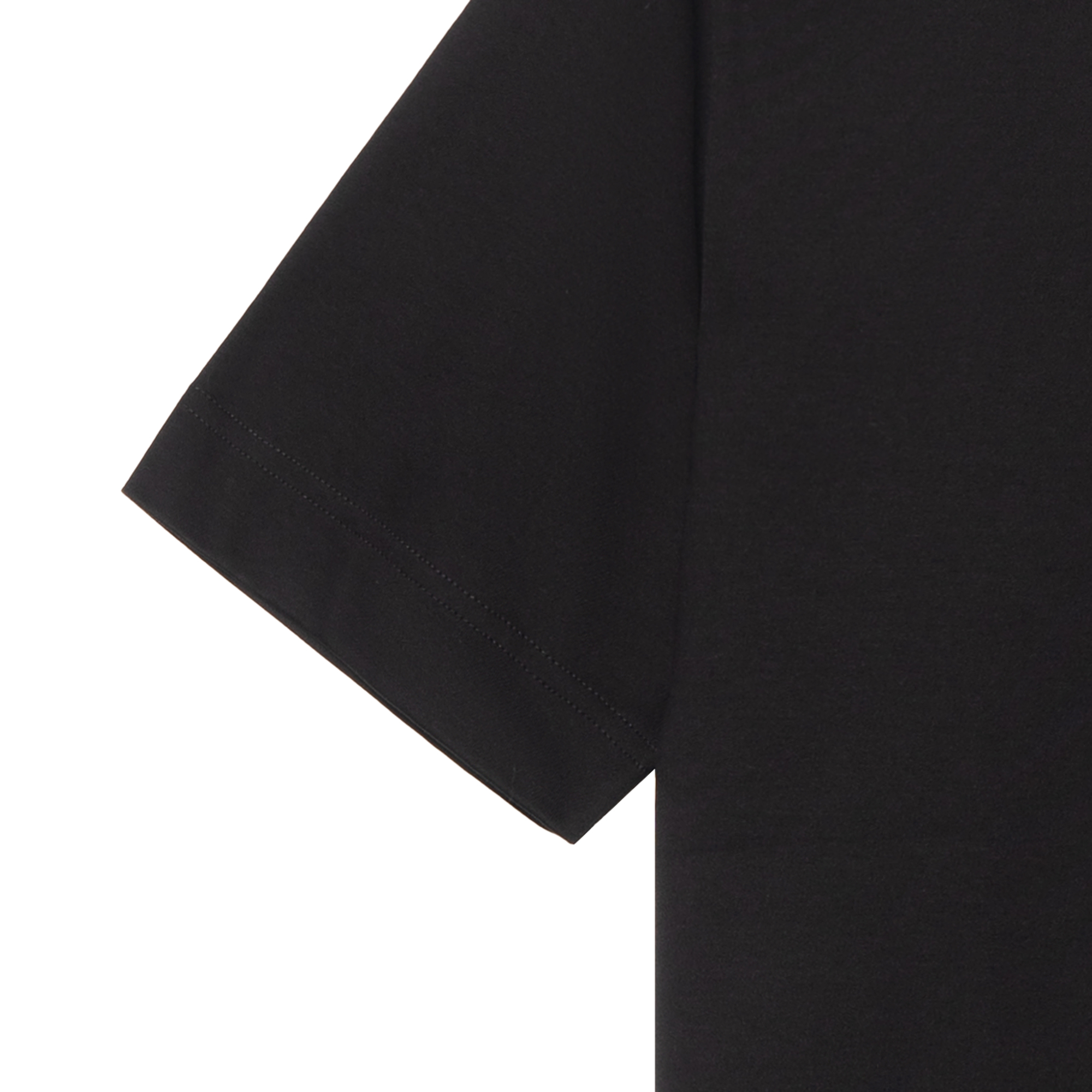 Sizing FENDI SS24 黑色印花寬鬆休閒圓領短袖T恤。 FY0936ARYRF0QA1