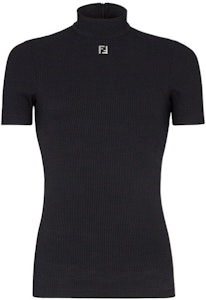 FENDI SS24 Hitam Ribbed Turtleneck Slim Fit Knit Shirt. FY1281AR6SF0QA1 Order FENDI SS24 Hitam Ribbed Turtleneck Slim Fit Knit Shirt. FY1281AR6SF0QA1