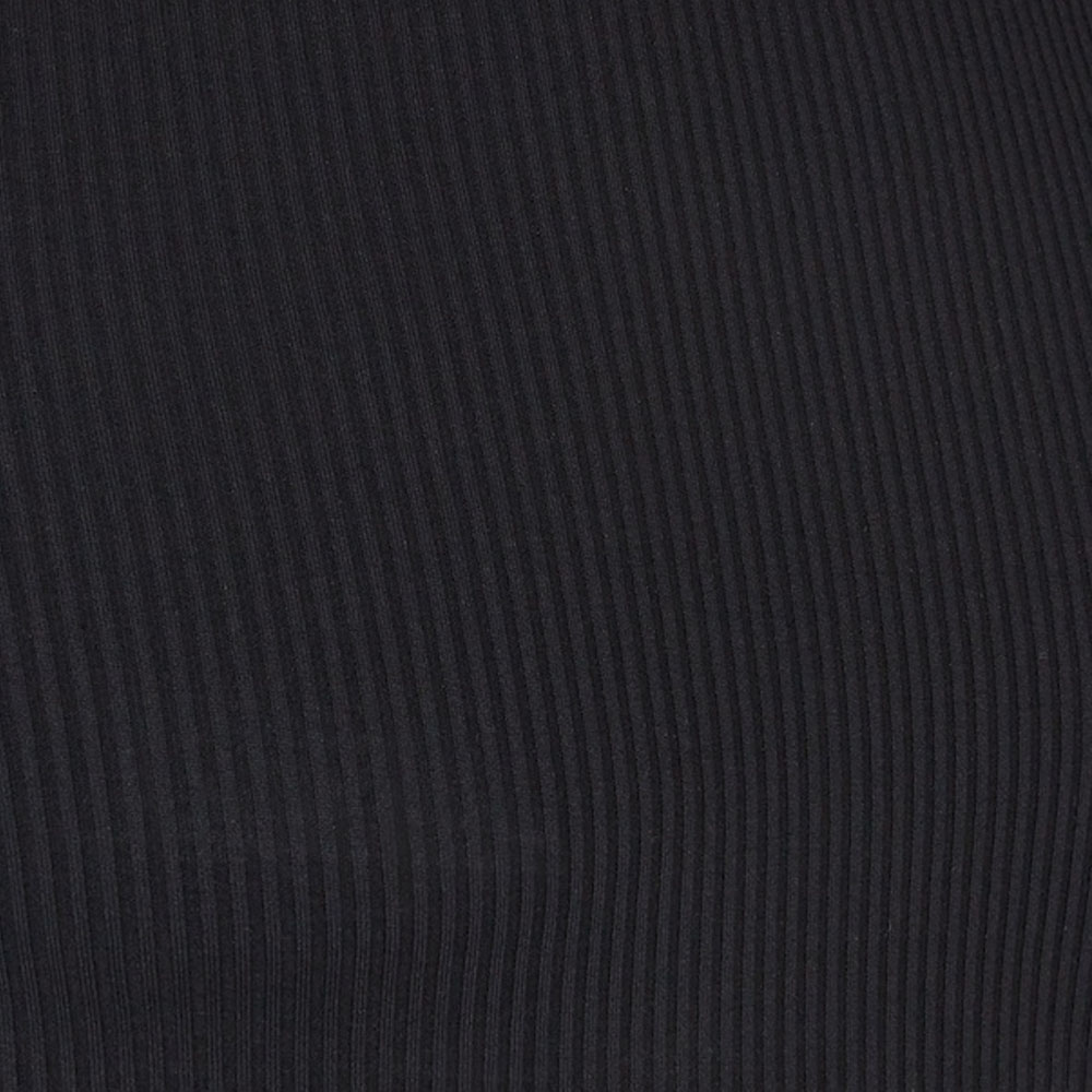 Details for 펜디 SS24 블랙 슬림핏 립 니트 터틀넥 셔츠. FY1281AR6SF0QA1