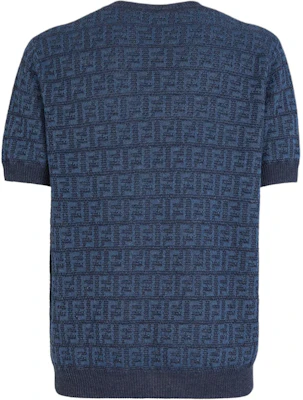 FENDI SS24 藍色標誌針織短袖圓領休閒上衣 FZY443AO5JF0GCT Lookbook FENDI SS24 藍色標誌針織短袖圓領休閒上衣 FZY443AO5JF0GCT