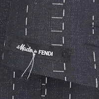 Purchase FENDI SS24 Blue Logo Patch Jacquard Single-Breasted Blazer. FJ0768AR91F03LQ