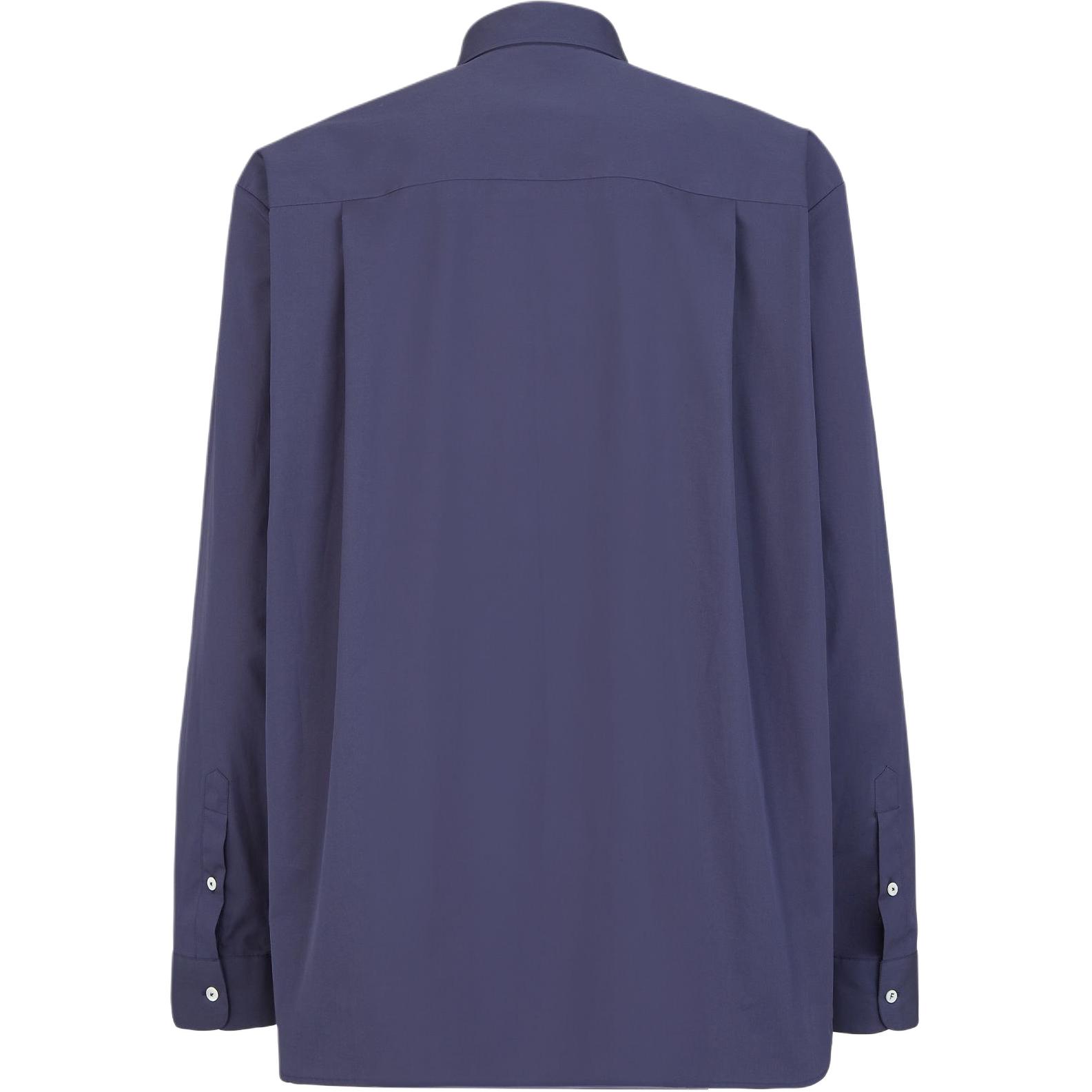FENDI SS24  Blue Solid Color Long Sleeve Button-Up Shirt. FS1285ARXOF04V6 圖 3