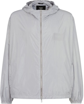 FENDI SS24 Grey Solid Logo Patch Zip-Up Hoodie Jacket. FAA935ARY6F0HH3 Buy FENDI SS24 Grey Solid Logo Patch Zip-Up Hoodie Jacket. FAA935ARY6F0HH3