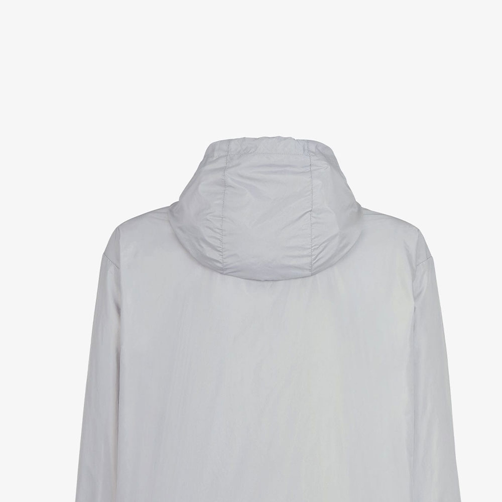 Purchase 芬迪 SS24 灰色徽标贴饰拉链连帽夹克外套. FAA935ARY6F0HH3