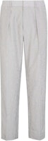 FENDI SS24 Grey Striped Straight-Leg Zipper Casual Pants with Side Pockets FB0767ARX1F1NIQ FENDI SS24 Grey Striped Straight-Leg Zipper Casual Pants with Side Pockets FB0767ARX1F1NIQ
