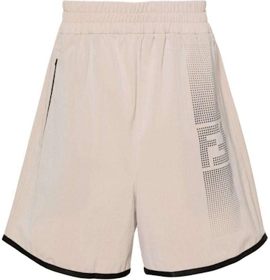 芬迪 SS24 标志印花休闲短裤 杏仁色米色. FAB906AR53 Order 芬迪 SS24 标志印花休闲短裤 杏仁色米色. FAB906AR53