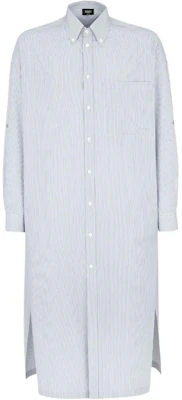 FENDI Kemeja Long-Sleeve Striped SS24 Loose Fit Warna Biru Muda FS1246AR5VF0HH3 Buy FENDI Kemeja Long-Sleeve Striped SS24 Loose Fit Warna Biru Muda FS1246AR5VF0HH3