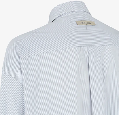FENDI Kemeja Long-Sleeve Striped SS24 Loose Fit Warna Biru Muda FS1246AR5VF0HH3 Purchase FENDI Kemeja Long-Sleeve Striped SS24 Loose Fit Warna Biru Muda FS1246AR5VF0HH3