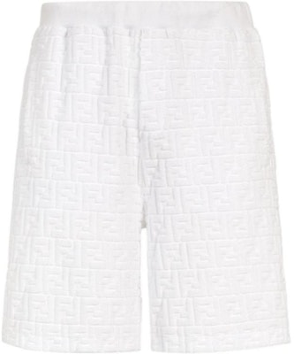 펜디 SS24 화이트 로고 엘라스틱 캐주얼 쇼츠. FB0689ARYPF0QA0 Order 펜디 SS24 화이트 로고 엘라스틱 캐주얼 쇼츠. FB0689ARYPF0QA0