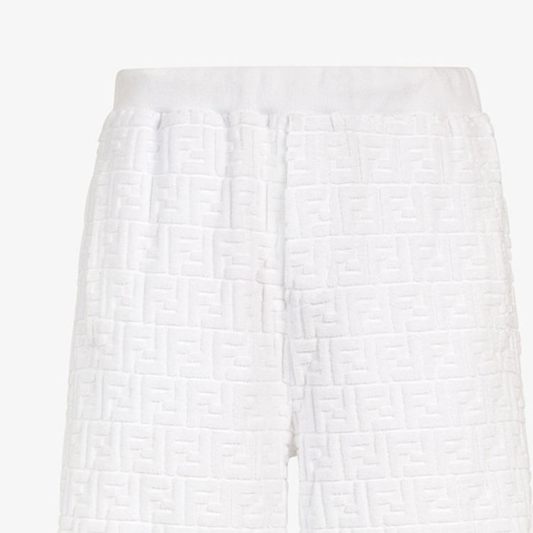 Details for 펜디 SS24 화이트 로고 엘라스틱 캐주얼 쇼츠. FB0689ARYPF0QA0