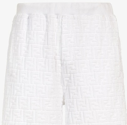 펜디 SS24 화이트 로고 엘라스틱 캐주얼 쇼츠. FB0689ARYPF0QA0 Details for 펜디 SS24 화이트 로고 엘라스틱 캐주얼 쇼츠. FB0689ARYPF0QA0