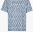 Sizing FENDI SS24 All-Over Logo Blue Crewneck Casual T-Shirt. FY0936AR79F04V6
