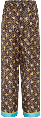 FENDI SS24 Pokémon Print Zipper Casual Pants Brown Men FB0748AQIOF0ZA0 Lookbook FENDI SS24 Pokémon Print Zipper Casual Pants Brown Men FB0748AQIOF0ZA0