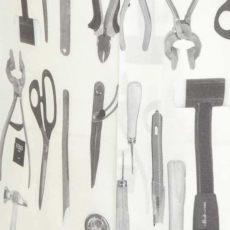 FENDI SS24 Utility Print Short-Sleeve Button-Up Shirt White FS0966AR65F1MTG 圖 6